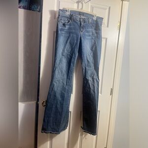 Vintage Y2K early 2000s plus size YEE YEE flare TRUCK JEANS size 17 READ